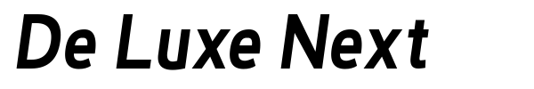 De Luxe Next font preview
